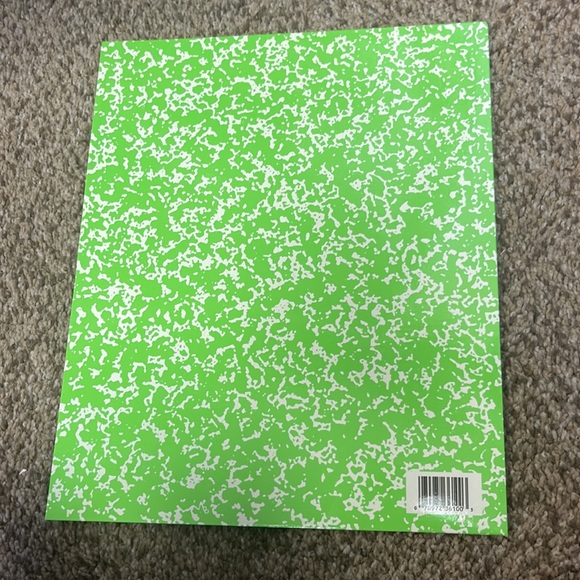 Vintage 90s green marble pattern portfolio folder - Picture 2 of 4